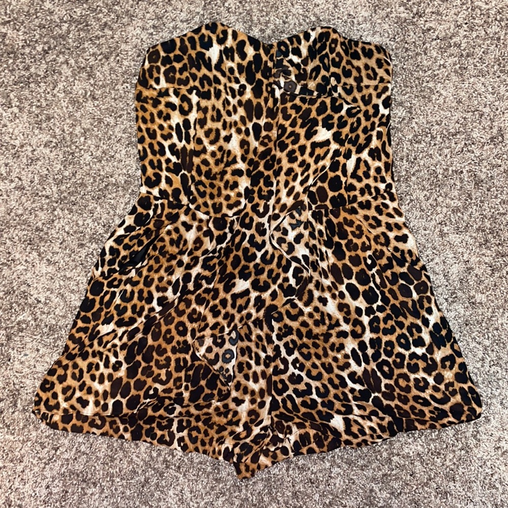Women’s cheetah romper